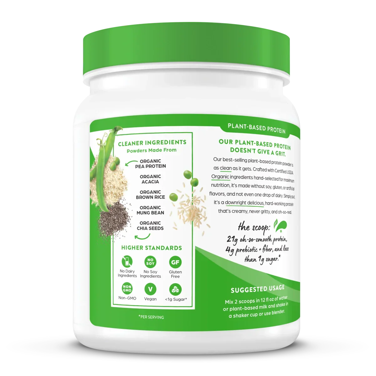 Organic Protein? Plant Based Protein Powder - Vanilla Bean