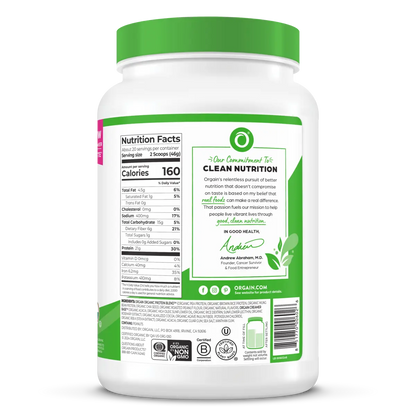 Organic Protein? Plant Based Protein Powder - Chocolate Peanut Butter