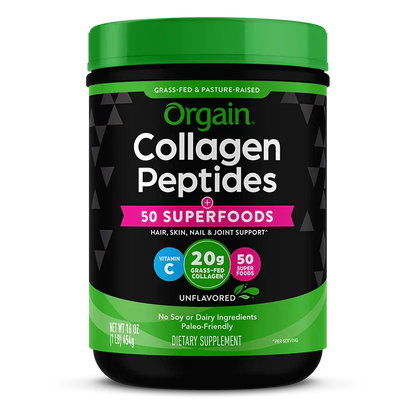 Grass-Fed Pasture Raised Collagen Peptides + Superfoods Powder