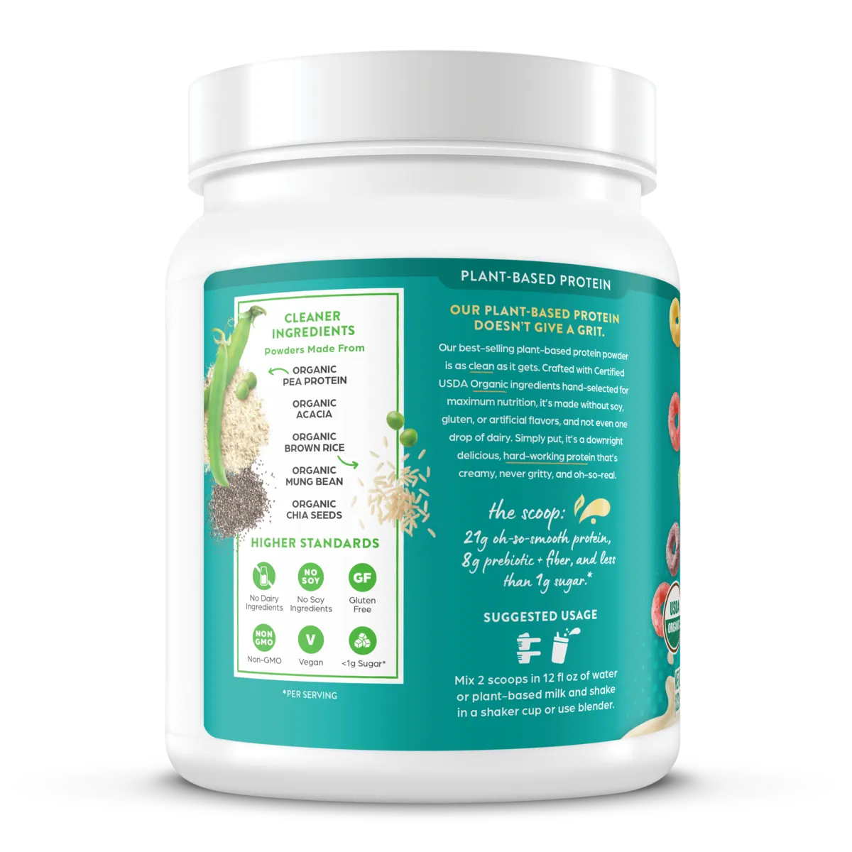 Organic Protein? Plant Based Protein Powder - Fruity Cereal